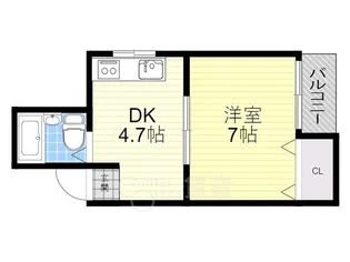 大阪府豊中市本町3丁目【マンション】の間取り