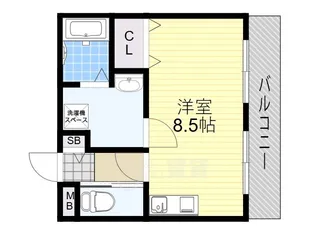 シャルレ服部【5階】の間取り