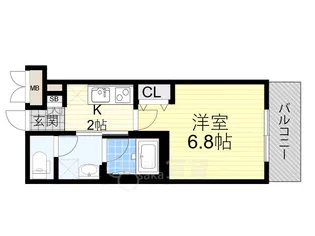 ウェルスクエア石橋阪大前【1階】の間取り