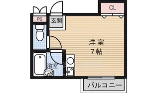 大阪府池田市天神2丁目【マンション】の間取り