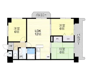 ロイヤルグレイスヴィラ【6階】の間取り