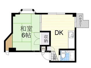 大阪府豊中市曽根西町1丁目【マンション】の間取り