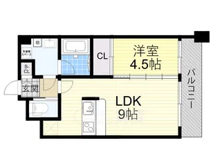 大阪府豊中市東寺内町【マンション】の間取り