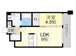 大阪府豊中市東寺内町【マンション】の間取り