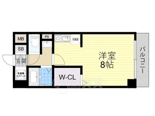 フローライト蛍池【3階】の間取り