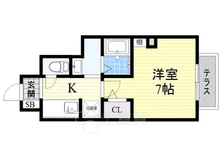 大阪府豊中市大島町1丁目【アパート】の間取り