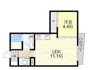 大阪府豊中市末広町3丁目【マンション】の間取り