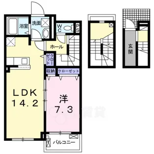 いちぢくばた家【3階】の間取り