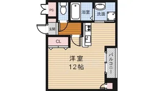 ハーメスアズール【4階】の間取り