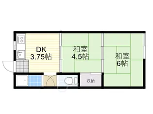北村荘【2階】の間取り