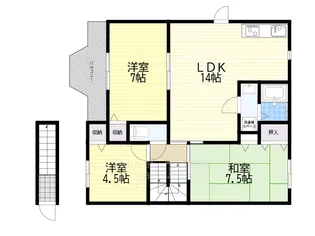 ソレアード1【2階】の間取り