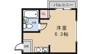 ライフステージ阪大前【4階】の間取り
