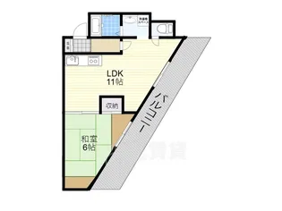 スカイホーム瀬川【2階】の間取り