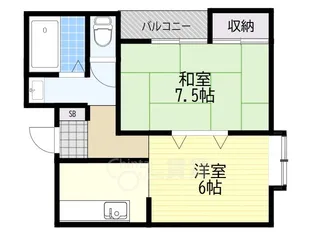 ハイツ・ジェルミ【2階】の間取り