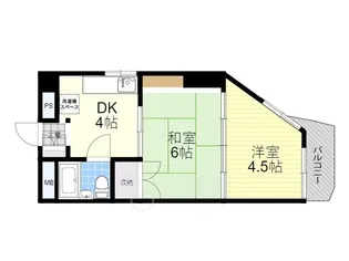ハイライフ蛍池【3階】の間取り
