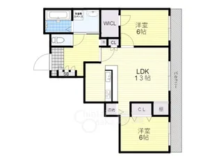 パヴィヨン豊中【3階】の間取り