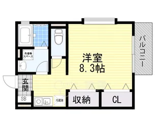 うぃんでぃあ【2階】の間取り