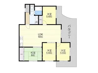 メゾンドゥアテリア【4階】の間取り