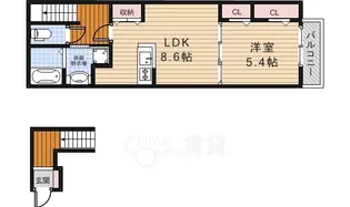 シャルムウエスト【2階】の間取り