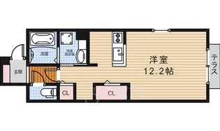 シャルムイースト【1階】の間取り