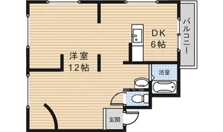 千里園マンション【4階】の間取り