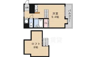 ボワーム箕面【3階】の間取り