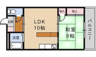 箕輪マンション【3階】の間取り