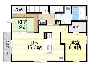 エレスチャル Ⅱ 小野原【2階】の間取り