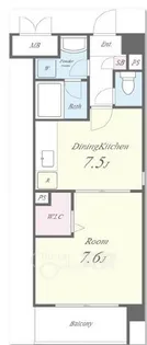 ルミナスビラ石橋【5階】の間取り