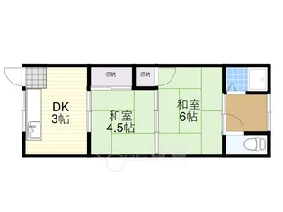 ハイツフォー【2階】の間取り