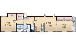 アルバ石橋【3階】の間取り