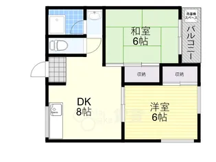 北摂荘【2階】の間取り