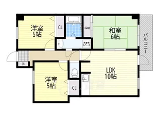 紫央里マンション【1階】の間取り