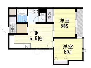 エドケンベルトピア豊中1【4階】の間取り
