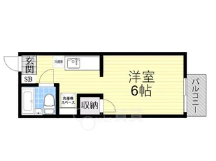 ジュネス阪本【1階】の間取り