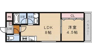 ラウレア豊中【2階】の間取り