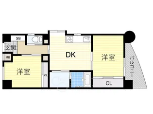 シャトー柴原【4階】の間取り