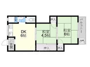 第二柳原マンション【2階】の間取り