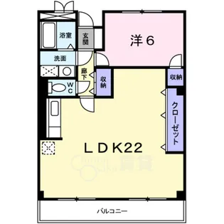 グランパスオーク【1階】の間取り