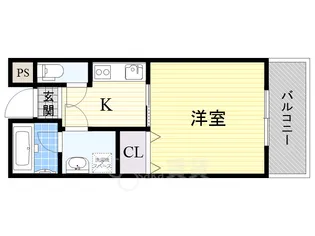 ヴィラリーセント【3階】の間取り