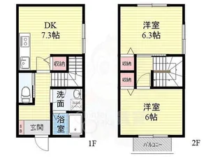 フェリーチェヒル B【1階】の間取り
