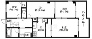 リブレ待兼山【1階】の間取り