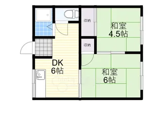 牧澤ハイツ【2階】の間取り