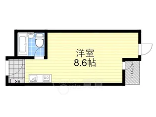 アクセスコート箕面【1階】の間取り