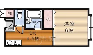 ハイツ岸本【1階】の間取り