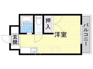 第3ハイツスリーアロー【1階】の間取り