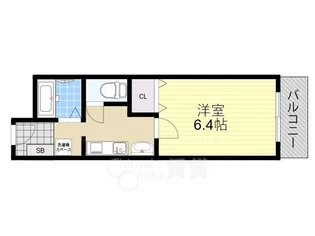 ラヴィータ箕面【1階】の間取り