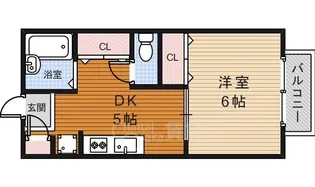 ジュネスハイム仲辻【2階】の間取り