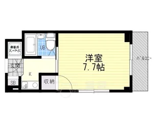 グランリッチ箕面【3階】の間取り