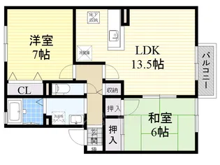 エクセルクシロ【2階】の間取り